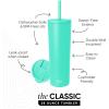 image:imageSimple Modern Insulated Tumbler with Lid and Straw  Iced Coffee Cup Reusable Stainless Steel Water Bottle Travel Mug  Gifts for Women Men Her Him  Classic Collection  24oz  Lavender MistTropical Wave