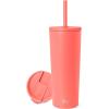 image:imageSimple Modern Insulated Tumbler with Lid and Straw  Iced Coffee Cup Reusable Stainless Steel Water Bottle Travel Mug  Gifts for Women Men Her Him  Classic Collection  24oz  Lavender MistHonolulu