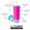 image:imageSimple Modern Insulated Tumbler with Lid and Straw  Iced Coffee Cup Reusable Stainless Steel Water Bottle Travel Mug  Gifts for Women Men Her Him  Classic Collection  24oz  Lavender MistMultiColor 80s Mix
