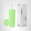 image:imageSimple Modern Insulated Tumbler with Lid and Straw  Iced Coffee Cup Reusable Stainless Steel Water Bottle Travel Mug  Gifts for Women Men Her Him  Classic Collection  24oz  Lavender MistBaja