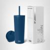 image:imageSimple Modern Insulated Tumbler with Lid and Straw  Iced Coffee Cup Reusable Stainless Steel Water Bottle Travel Mug  Gifts for Women Men Her Him  Classic Collection  24oz  Lavender MistSlumberland