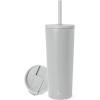 image:imageSimple Modern Insulated Tumbler with Lid and Straw  Iced Coffee Cup Reusable Stainless Steel Water Bottle Travel Mug  Gifts for Women Men Her Him  Classic Collection  24oz  Lavender MistIce Gray