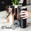 image:imageSimple Modern Insulated Tumbler with Lid and Straw  Iced Coffee Cup Reusable Stainless Steel Water Bottle Travel Mug  Gifts for Women Men Her Him  Classic Collection  24oz  Lavender MistPattern Lavender Checkmate