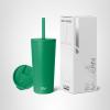 image:imageSimple Modern Insulated Tumbler with Lid and Straw  Iced Coffee Cup Reusable Stainless Steel Water Bottle Travel Mug  Gifts for Women Men Her Him  Classic Collection  24oz  Lavender MistKelly Green