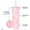 image:imageSimple Modern Insulated Tumbler with Lid and Straw  Iced Coffee Cup Reusable Stainless Steel Water Bottle Travel Mug  Gifts for Women Men Her Him  Classic Collection  24oz  Lavender MistPattern Blush Tie Dye