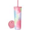 image:imageSimple Modern Insulated Tumbler with Lid and Straw  Iced Coffee Cup Reusable Stainless Steel Water Bottle Travel Mug  Gifts for Women Men Her Him  Classic Collection  24oz  Lavender MistPattern Kaleidoscope