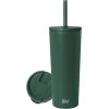 image:imageSimple Modern Insulated Tumbler with Lid and Straw  Iced Coffee Cup Reusable Stainless Steel Water Bottle Travel Mug  Gifts for Women Men Her Him  Classic Collection  24oz  Lavender MistForest