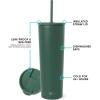 image:imageSimple Modern Insulated Tumbler with Lid and Straw  Iced Coffee Cup Reusable Stainless Steel Water Bottle Travel Mug  Gifts for Women Men Her Him  Classic Collection  24oz  Lavender MistForest