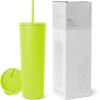 image:imageSimple Modern Insulated Tumbler with Lid and Straw  Iced Coffee Cup Reusable Stainless Steel Water Bottle Travel Mug  Gifts for Women Men Her Him  Classic Collection  24oz  Lavender MistGreen Apple