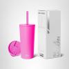 image:imageSimple Modern Insulated Tumbler with Lid and Straw  Iced Coffee Cup Reusable Stainless Steel Water Bottle Travel Mug  Gifts for Women Men Her Him  Classic Collection  24oz  Lavender MistRaspberry Vibes