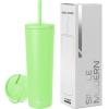 image:imageSimple Modern Insulated Tumbler with Lid and Straw  Iced Coffee Cup Reusable Stainless Steel Water Bottle Travel Mug  Gifts for Women Men Her Him  Classic Collection  24oz  Lavender MistBaja
