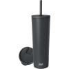 image:imageSimple Modern Insulated Tumbler with Lid and Straw  Iced Coffee Cup Reusable Stainless Steel Water Bottle Travel Mug  Gifts for Women Men Her Him  Classic Collection  24oz  Lavender MistGraphite