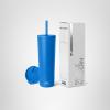 image:imageSimple Modern Insulated Tumbler with Lid and Straw  Iced Coffee Cup Reusable Stainless Steel Water Bottle Travel Mug  Gifts for Women Men Her Him  Classic Collection  24oz  Lavender MistSupersonic Blue