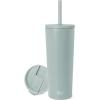 image:imageSimple Modern Insulated Tumbler with Lid and Straw  Iced Coffee Cup Reusable Stainless Steel Water Bottle Travel Mug  Gifts for Women Men Her Him  Classic Collection  24oz  Lavender MistSea Glass Sage