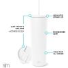 image:imageSimple Modern Insulated Tumbler with Lid and Straw  Iced Coffee Cup Reusable Stainless Steel Water Bottle Travel Mug  Gifts for Women Men Her Him  Classic Collection  24oz  Lavender MistWinter White