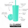 image:imageSimple Modern Insulated Tumbler with Lid and Straw  Iced Coffee Cup Reusable Stainless Steel Water Bottle Travel Mug  Gifts for Women Men Her Him  Classic Collection  24oz  Lavender MistTropical Wave