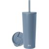 image:imageSimple Modern Insulated Tumbler with Lid and Straw  Iced Coffee Cup Reusable Stainless Steel Water Bottle Travel Mug  Gifts for Women Men Her Him  Classic Collection  24oz  Lavender MistBlue Dune