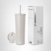 image:imageSimple Modern Insulated Tumbler with Lid and Straw  Iced Coffee Cup Reusable Stainless Steel Water Bottle Travel Mug  Gifts for Women Men Her Him  Classic Collection  24oz  Lavender MistAlmond Birch