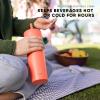 image:imageSimple Modern Insulated Tumbler with Lid and Straw  Iced Coffee Cup Reusable Stainless Steel Water Bottle Travel Mug  Gifts for Women Men Her Him  Classic Collection  24oz  Lavender MistPattern Ocean Tide