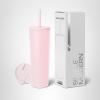 image:imageSimple Modern Insulated Tumbler with Lid and Straw  Iced Coffee Cup Reusable Stainless Steel Water Bottle Travel Mug  Gifts for Women Men Her Him  Classic Collection  24oz  Lavender MistBlush