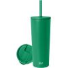 image:imageSimple Modern Insulated Tumbler with Lid and Straw  Iced Coffee Cup Reusable Stainless Steel Water Bottle Travel Mug  Gifts for Women Men Her Him  Classic Collection  24oz  Lavender MistKelly Green