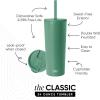image:imageSimple Modern Insulated Tumbler with Lid and Straw  Iced Coffee Cup Reusable Stainless Steel Water Bottle Travel Mug  Gifts for Women Men Her Him  Classic Collection  24oz  Lavender MistBasil