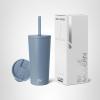 image:imageSimple Modern Insulated Tumbler with Lid and Straw  Iced Coffee Cup Reusable Stainless Steel Water Bottle Travel Mug  Gifts for Women Men Her Him  Classic Collection  24oz  Lavender MistBlue Dune