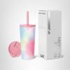 image:imageSimple Modern Insulated Tumbler with Lid and Straw  Iced Coffee Cup Reusable Stainless Steel Water Bottle Travel Mug  Gifts for Women Men Her Him  Classic Collection  24oz  Lavender MistPattern Kaleidoscope