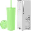 image:imageSimple Modern Insulated Tumbler with Lid and Straw  Iced Coffee Cup Reusable Stainless Steel Water Bottle Travel Mug  Gifts for Women Men Her Him  Classic Collection  24oz  Lavender MistBaja