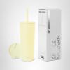 image:imageSimple Modern Insulated Tumbler with Lid and Straw  Iced Coffee Cup Reusable Stainless Steel Water Bottle Travel Mug  Gifts for Women Men Her Him  Classic Collection  24oz  Lavender MistButtercup