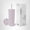 image:imageSimple Modern Insulated Tumbler with Lid and Straw  Iced Coffee Cup Reusable Stainless Steel Water Bottle Travel Mug  Gifts for Women Men Her Him  Classic Collection  24oz  Lavender MistLavender Mist