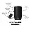 image:imageSimple Modern Travel Coffee Mug Tumbler with Flip Lid  Reusable Insulated Stainless Steel Cold Brew Iced Coffee Cup Thermos  Gifts for Women Men Him Her  Voyager Collection  16oz  Midnight Black  with Flip Lid Reusable Insulated Cold Brew Iced Coffee Cup Thermos Midnight Black