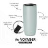 image:imageSimple Modern Travel Coffee Mug Tumbler with Flip Lid  Reusable Insulated Stainless Steel Cold Brew Iced Coffee Cup Thermos  Gifts for Women Men Him Her  Voyager Collection  16oz  Midnight Black  with Flip Lid Reusable Insulated Cold Brew Iced Coffee Cup ThermosSea Glass Sage