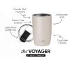 image:imageSimple Modern Travel Coffee Mug Tumbler with Flip Lid  Reusable Insulated Stainless Steel Cold Brew Iced Coffee Cup Thermos  Gifts for Women Men Him Her  Voyager Collection  16oz  Midnight Black  with Flip Lid Reusable Insulated Cold Brew Iced Coffee Cup ThermosAlmond Birch