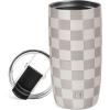image:imageSimple Modern Travel Coffee Mug Tumbler with Flip Lid  Reusable Insulated Stainless Steel Cold Brew Iced Coffee Cup Thermos  Gifts for Women Men Him Her  Voyager Collection  16oz  Midnight Black  with Flip Lid Reusable Insulated Cold Brew Iced Coffee Cup ThermosPattern Checkmate