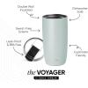 image:imageSimple Modern Travel Coffee Mug Tumbler with Flip Lid  Reusable Insulated Stainless Steel Cold Brew Iced Coffee Cup Thermos  Gifts for Women Men Him Her  Voyager Collection  16oz  Midnight Black  with Flip Lid Reusable Insulated Cold Brew Iced Coffee Cup ThermosSea Glass Sage