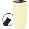 image:imageSimple Modern Travel Coffee Mug Tumbler with Flip Lid  Reusable Insulated Stainless Steel Cold Brew Iced Coffee Cup Thermos  Gifts for Women Men Him Her  Voyager Collection  16oz  Midnight Black  with Flip Lid Reusable Insulated Cold Brew Iced Coffee Cup ThermosButtercup