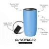 image:imageSimple Modern Travel Coffee Mug Tumbler with Flip Lid  Reusable Insulated Stainless Steel Cold Brew Iced Coffee Cup Thermos  Gifts for Women Men Him Her  Voyager Collection  16oz  Midnight Black  with Flip Lid Reusable Insulated Cold Brew Iced Coffee Cup ThermosSnow Day