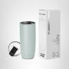 image:imageSimple Modern Travel Coffee Mug Tumbler with Flip Lid  Reusable Insulated Stainless Steel Cold Brew Iced Coffee Cup Thermos  Gifts for Women Men Him Her  Voyager Collection  16oz  Midnight Black  with Flip Lid Reusable Insulated Cold Brew Iced Coffee Cup ThermosSea Glass Sage
