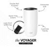 image:imageSimple Modern Travel Coffee Mug Tumbler with Flip Lid  Reusable Insulated Stainless Steel Cold Brew Iced Coffee Cup Thermos  Gifts for Women Men Him Her  Voyager Collection  16oz  Midnight Black  with Flip Lid Reusable Insulated Cold Brew Iced Coffee Cup ThermosWinter White