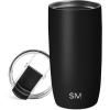 image:imageSimple Modern Travel Coffee Mug Tumbler with Flip Lid  Reusable Insulated Stainless Steel Cold Brew Iced Coffee Cup Thermos  Gifts for Women Men Him Her  Voyager Collection  16oz  Midnight Black  with Flip Lid Reusable Insulated Cold Brew Iced Coffee Cup Thermos Midnight Black