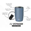 image:imageSimple Modern Travel Coffee Mug Tumbler with Flip Lid  Reusable Insulated Stainless Steel Cold Brew Iced Coffee Cup Thermos  Gifts for Women Men Him Her  Voyager Collection  16oz  Midnight Black  with Flip Lid Reusable Insulated Cold Brew Iced Coffee Cup ThermosBlue Dune