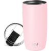 image:imageSimple Modern Travel Coffee Mug Tumbler with Flip Lid  Reusable Insulated Stainless Steel Cold Brew Iced Coffee Cup Thermos  Gifts for Women Men Him Her  Voyager Collection  16oz  Midnight Black  with Flip Lid Reusable Insulated Cold Brew Iced Coffee Cup ThermosBlush