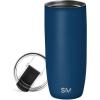 image:imageSimple Modern Travel Coffee Mug Tumbler with Flip Lid  Reusable Insulated Stainless Steel Cold Brew Iced Coffee Cup Thermos  Gifts for Women Men Him Her  Voyager Collection  16oz  Midnight Black  with Flip Lid Reusable Insulated Cold Brew Iced Coffee Cup ThermosSlumberland