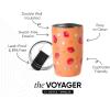 image:imageSimple Modern Travel Coffee Mug Tumbler with Flip Lid  Reusable Insulated Stainless Steel Cold Brew Iced Coffee Cup Thermos  Gifts for Women Men Him Her  Voyager Collection  16oz  Midnight Black  with Flip Lid Reusable Insulated Cold Brew Iced Coffee Cup ThermosPattern Strawberry Fields