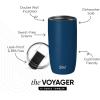 image:imageSimple Modern Travel Coffee Mug Tumbler with Flip Lid  Reusable Insulated Stainless Steel Cold Brew Iced Coffee Cup Thermos  Gifts for Women Men Him Her  Voyager Collection  16oz  Midnight Black  with Flip Lid Reusable Insulated Cold Brew Iced Coffee Cup ThermosSlumberland