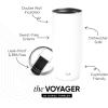 image:imageSimple Modern Travel Coffee Mug Tumbler with Flip Lid  Reusable Insulated Stainless Steel Cold Brew Iced Coffee Cup Thermos  Gifts for Women Men Him Her  Voyager Collection  16oz  Midnight Black  with Flip Lid Reusable Insulated Cold Brew Iced Coffee Cup ThermosWinter White