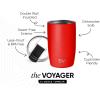 image:imageSimple Modern Travel Coffee Mug Tumbler with Flip Lid  Reusable Insulated Stainless Steel Cold Brew Iced Coffee Cup Thermos  Gifts for Women Men Him Her  Voyager Collection  16oz  Midnight Black  with Flip Lid Reusable Insulated Cold Brew Iced Coffee Cup ThermosSaffron