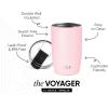 image:imageSimple Modern Travel Coffee Mug Tumbler with Flip Lid  Reusable Insulated Stainless Steel Cold Brew Iced Coffee Cup Thermos  Gifts for Women Men Him Her  Voyager Collection  16oz  Midnight Black  with Flip Lid Reusable Insulated Cold Brew Iced Coffee Cup ThermosBlush