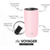 image:imageSimple Modern Travel Coffee Mug Tumbler with Flip Lid  Reusable Insulated Stainless Steel Cold Brew Iced Coffee Cup Thermos  Gifts for Women Men Him Her  Voyager Collection  16oz  Midnight Black  with Flip Lid Reusable Insulated Cold Brew Iced Coffee Cup ThermosBlush